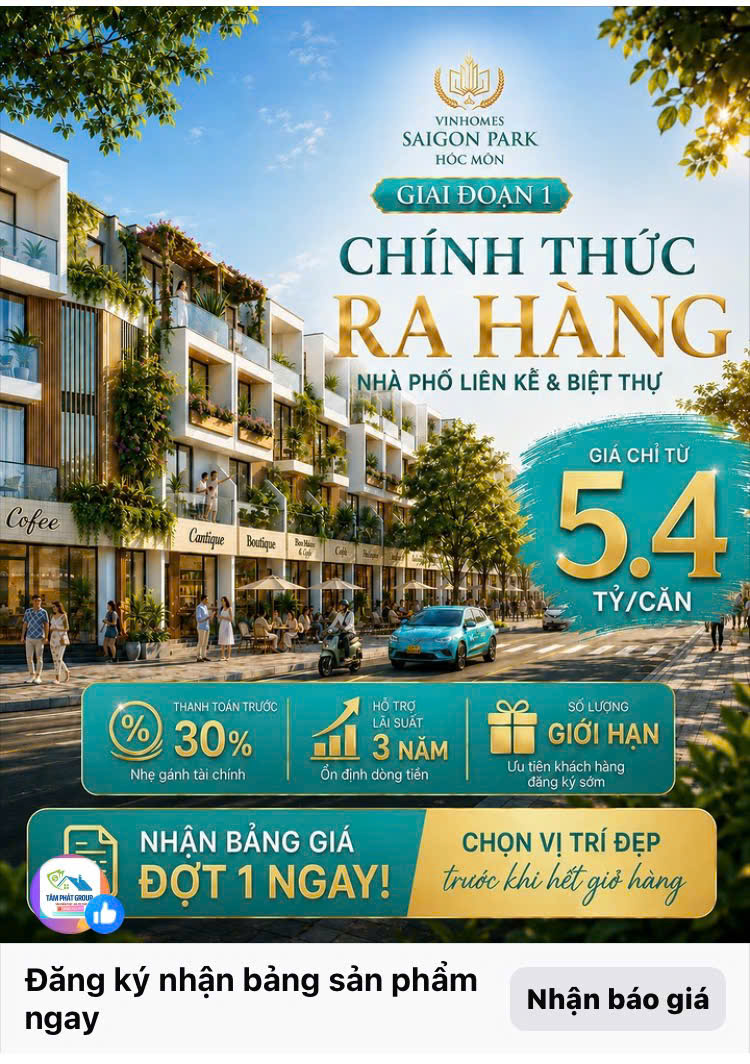 Vinhomes Hóc Môn sẽ tăng giá từ 1/7. Nhiều khách hàng đã chọn sớm nhà phố giai đoạn đầu để giữ lợi thế về giá, vị trí và lựa chọn sản phẩm.